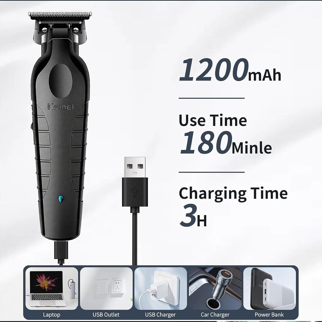 Cordless Hair Clippers & Beard Trimmer Kit - Rechargeable Grooming Set