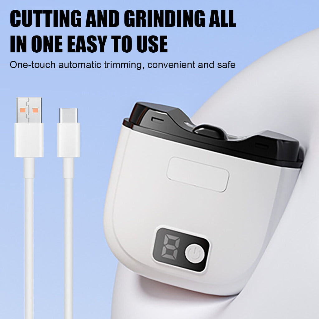 Electric Toe Nail Clipper for Thick Nails Automatic Pedicure Cutter