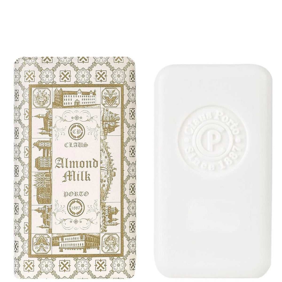 Claus Porto Almond Milk Scented Bar Soap 5.3 oz - Hydrating & Fragrant