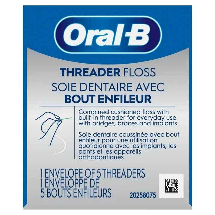 Dental Floss Threaders for Braces & Dental Work - 30 Count