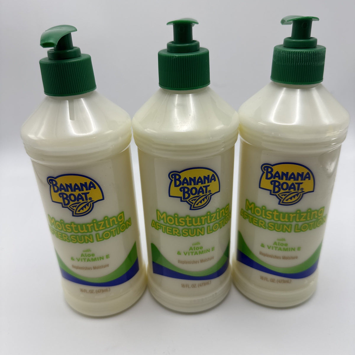 Moisturizing After Sun Lotion Pump with Vitamin E - 16 fl oz, Pack of 3