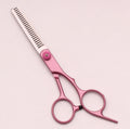 Professional Hair Cutting Scissors Thinning Shears 6 Inch Stainless Steel Pink