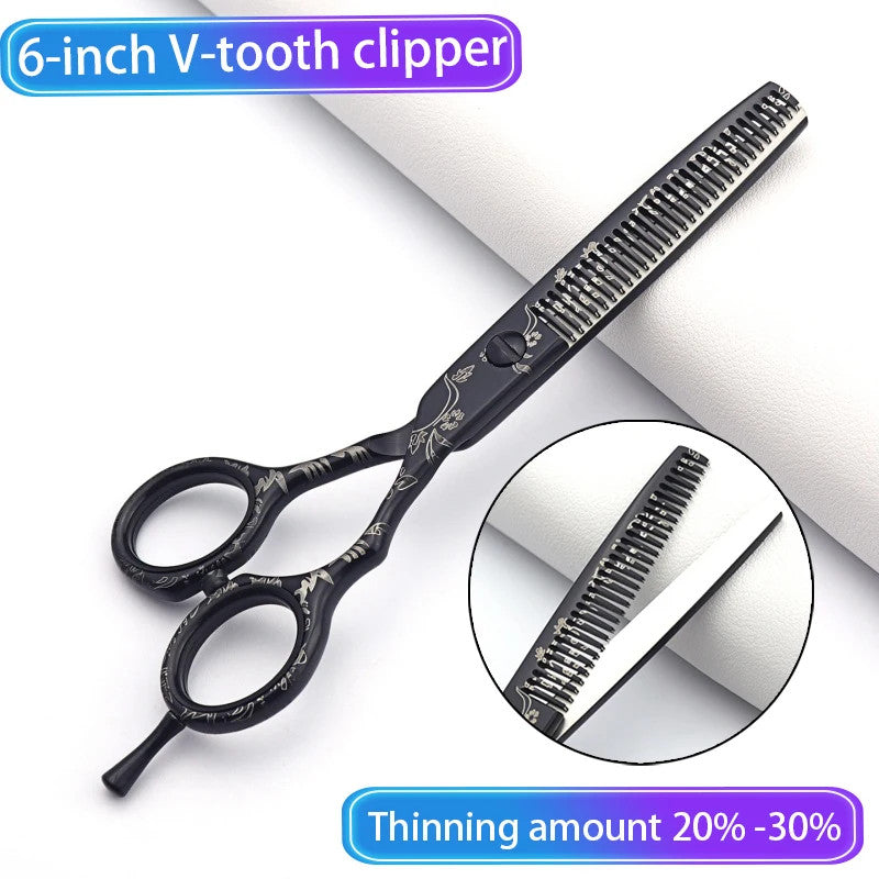 6 Inch Thinning Hair Scissors Professional Salon Grade VG10 Steel