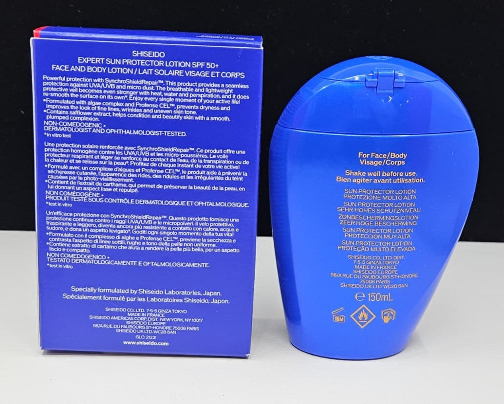 Sun Protector Lotion SPF 50+ for Face & Body - 150ml - Water-Resistant Sunscreen