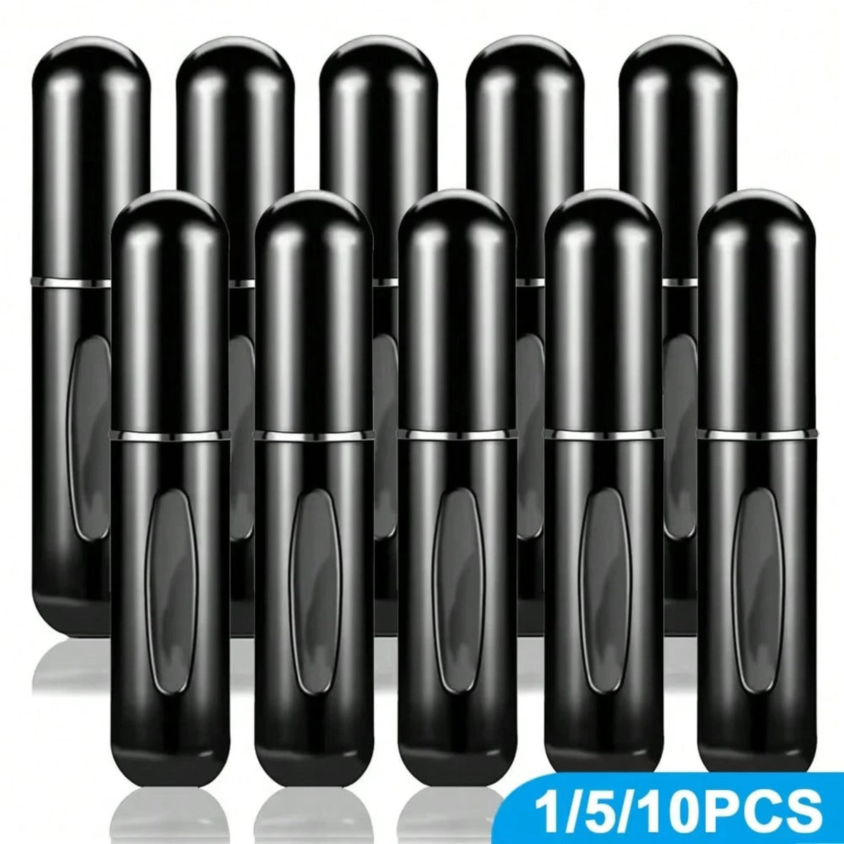 Mini Refillable Travel Perfume Atomizer Set - Portable Spray Bottles 5/10 Pack