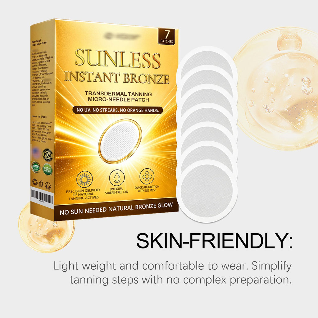 Sunless Natural Glow Tanning Patches for a Gradual Bronze Tan - Rich in Antioxidants