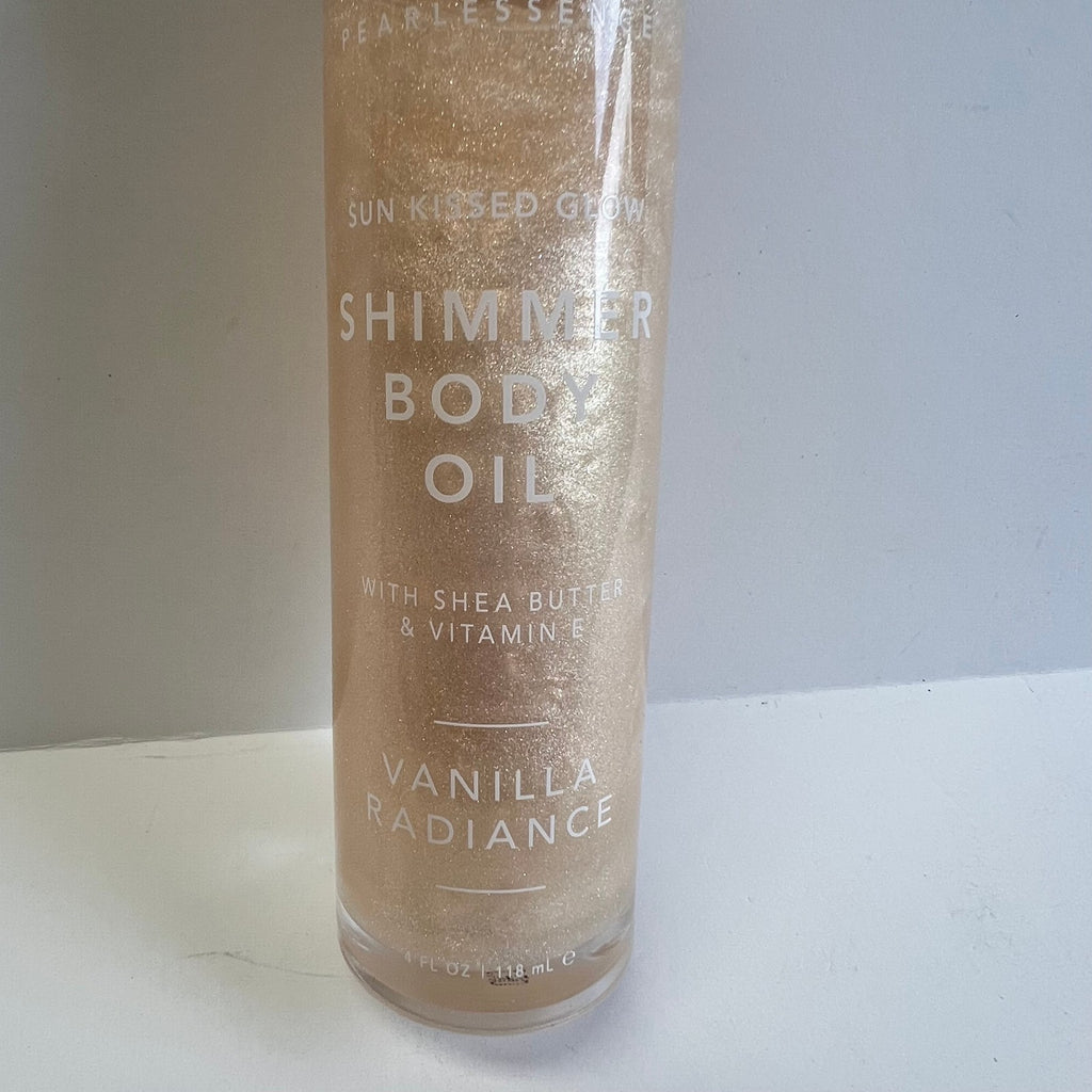 Vanilla Shimmer Body Oil - Moisturizing and Radiant Glow, 4oz
