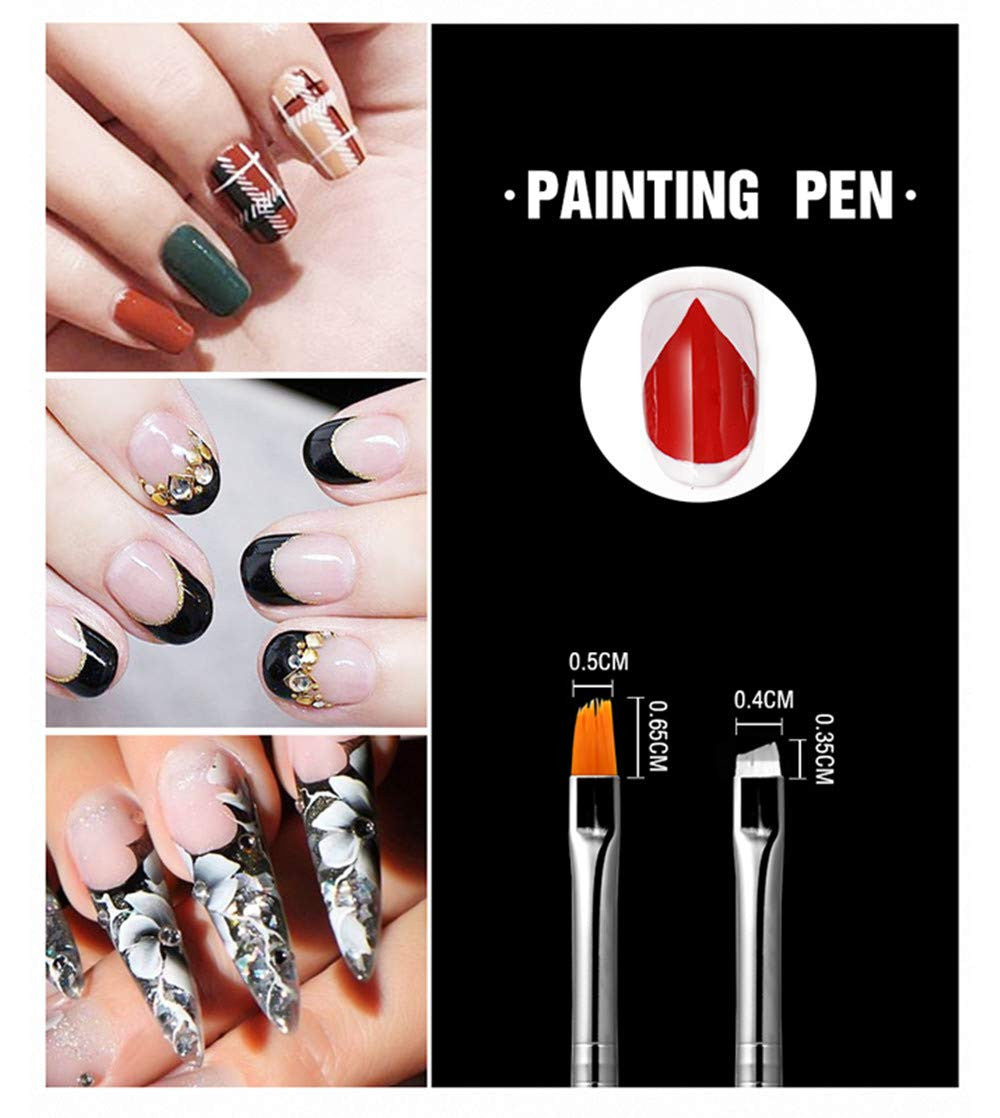 20PCS Nail Art Dotting Brushes & Painting Pen Tools Set for Creative Manicure