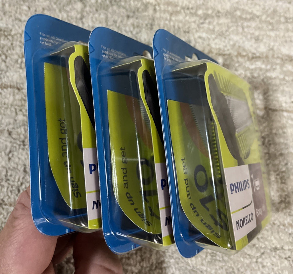 Philips Norelco OneBlade Replacement Blade Body Kit QP610/80 - 3 Pack