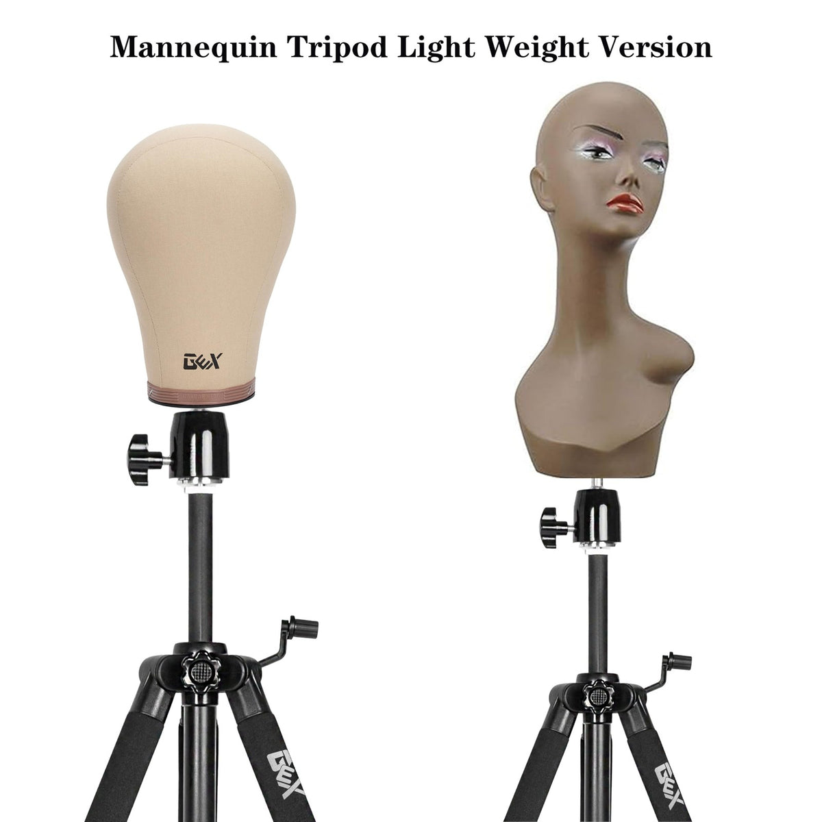 55-Inch Heavy Duty Mannequin Tripod Stand with Adjustable Height and Canvas Block Support