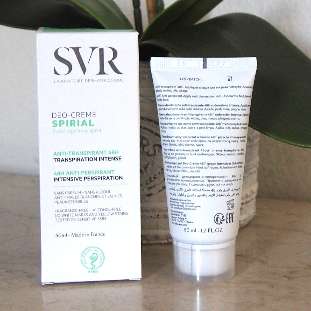 SVR Spirial 48H Anti-Perspirant Deodorant Cream for Sensitive Skin 50ml