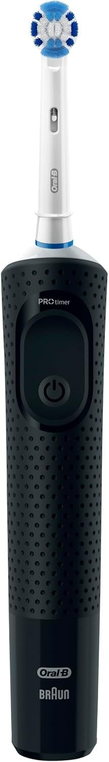 Rechargeable Electric Toothbrush with Timer & Replacement Head - Black