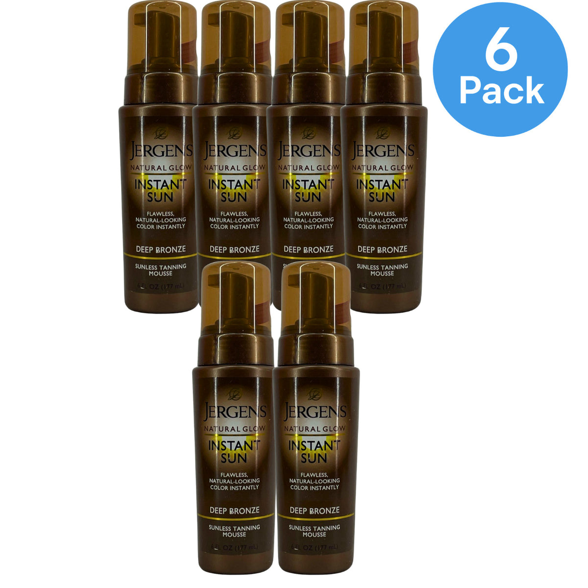 Self Tanner Sunless Tanning Mousse Deep Bronze 6 fl oz 6 Pack