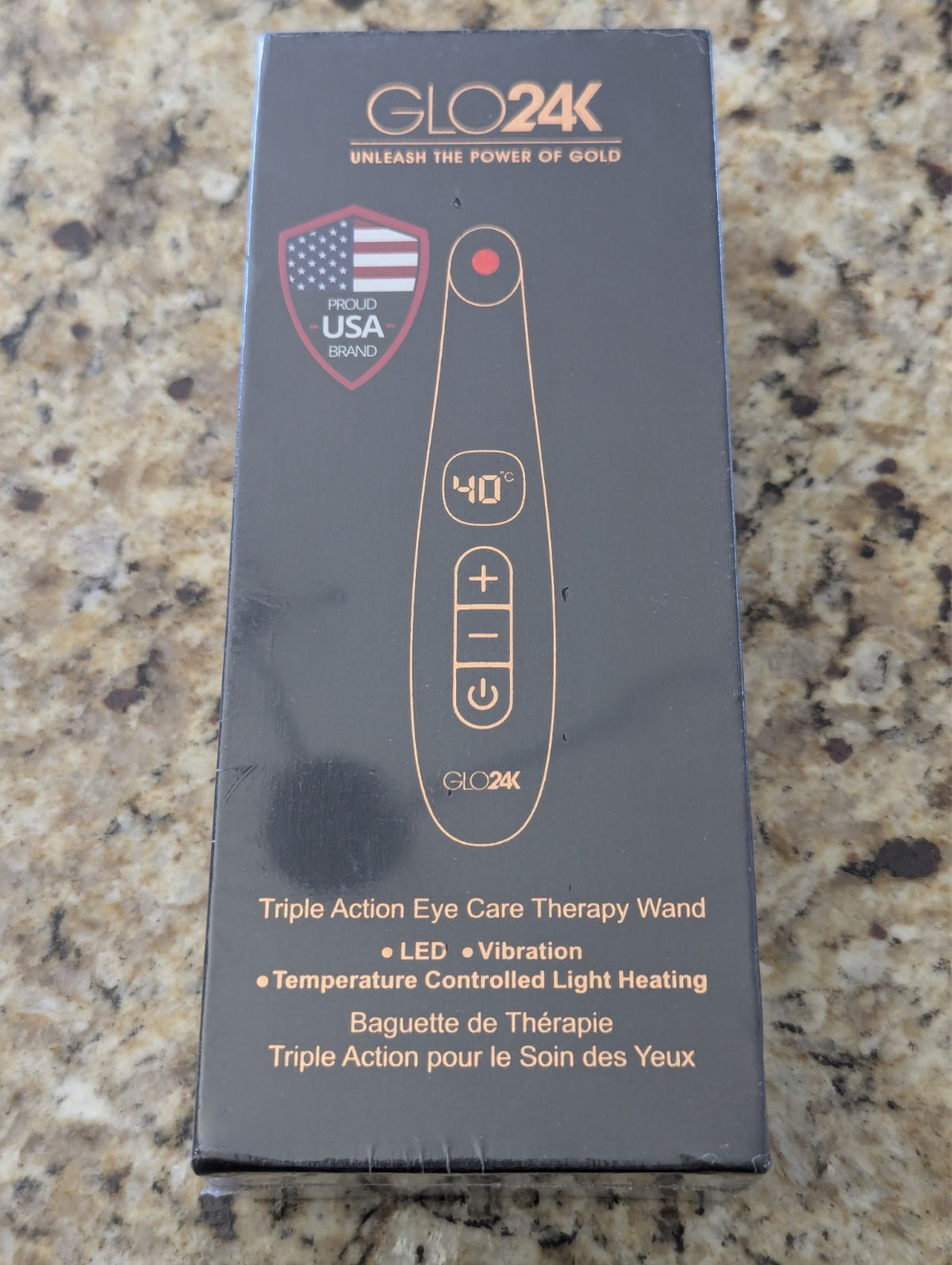 Triple Action Eye Care Wand with LED Light, Thermal & Vibrations