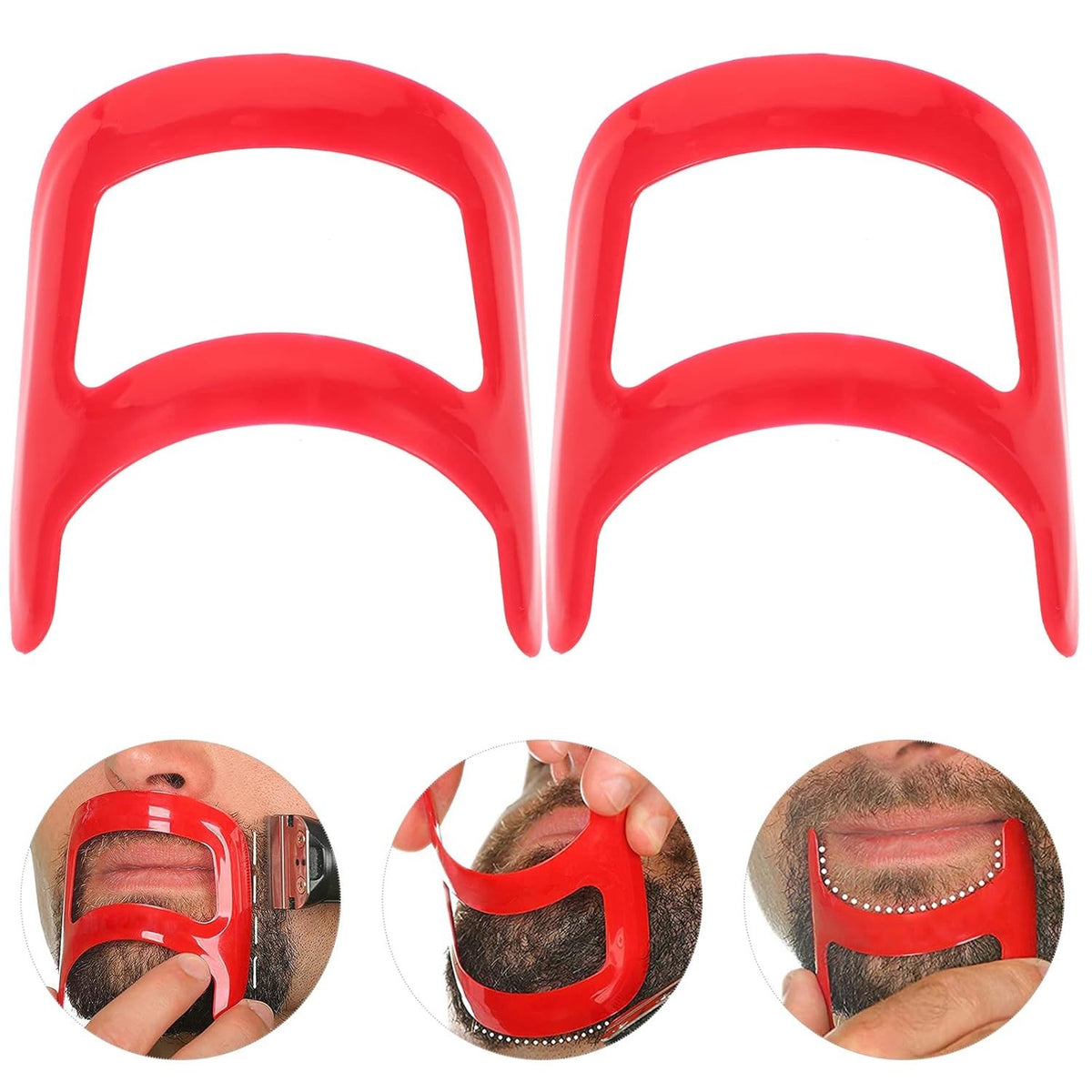 Beard Shaping Template for Precise Goatee Trimming and Edging