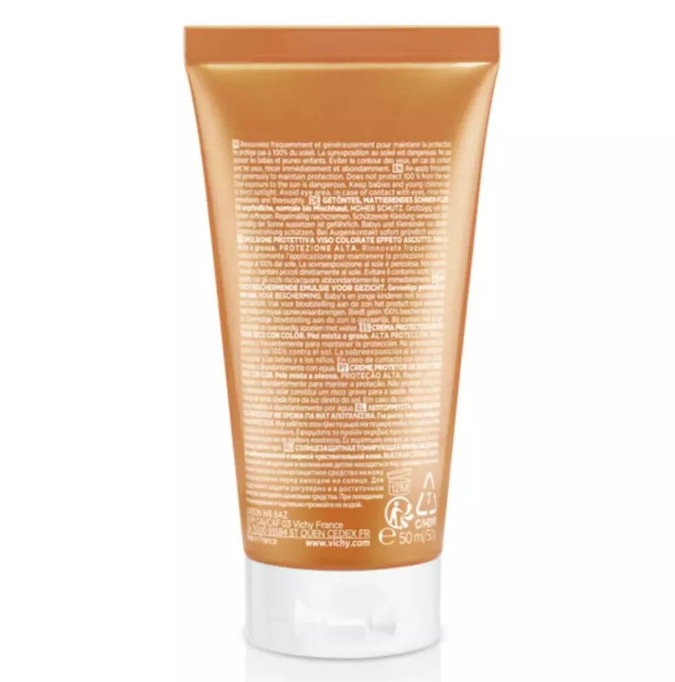 Vichy SPF 50 Tinted Mattifying BB Cream Face Fluid 50ml - 2 Pack