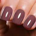 Coffee Brown Gel Nail Polish - Long Lasting 0.5 Fl Oz UV & LED Soak Off