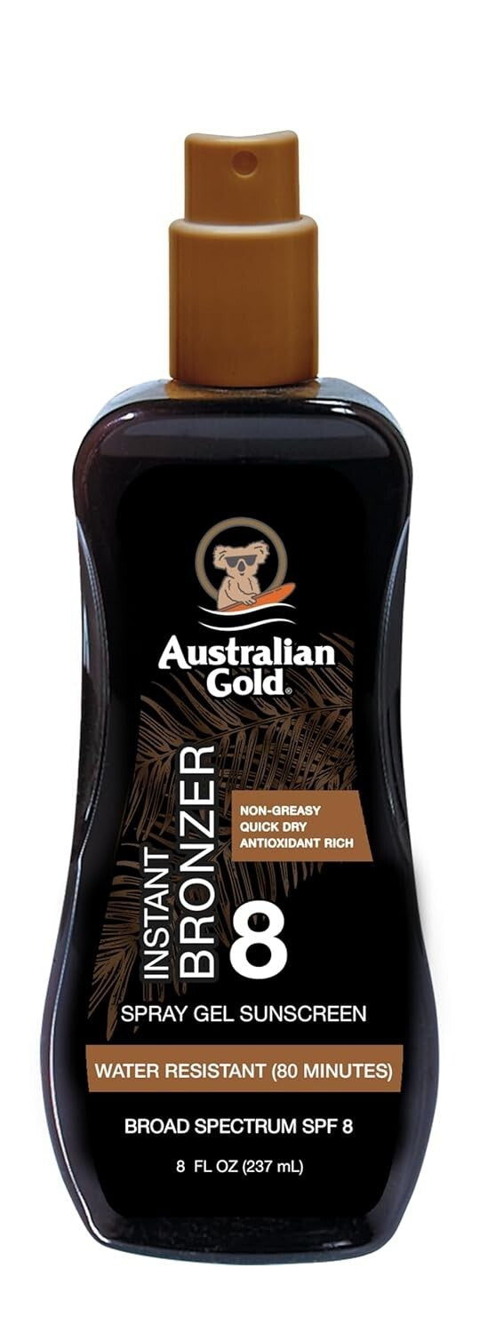 Moisturizing Sunscreen with SPF 8 and Instant Bronzer - Water Resistant