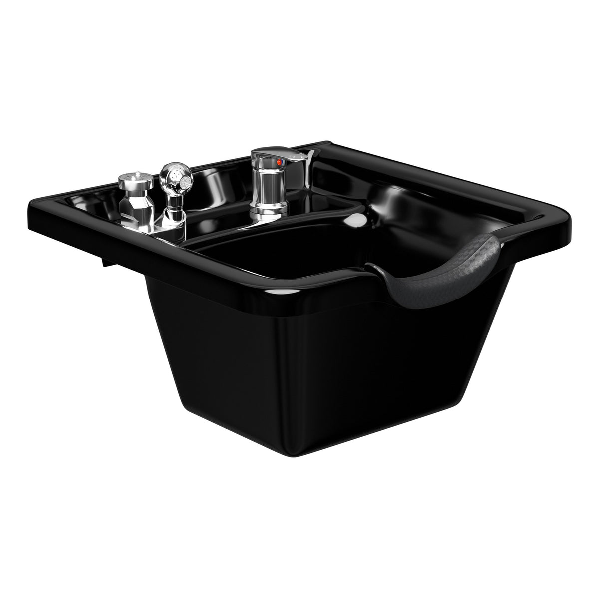 Wall Mount Shampoo Bowl Kit with Faucet & Neck Rest for Hair Salons