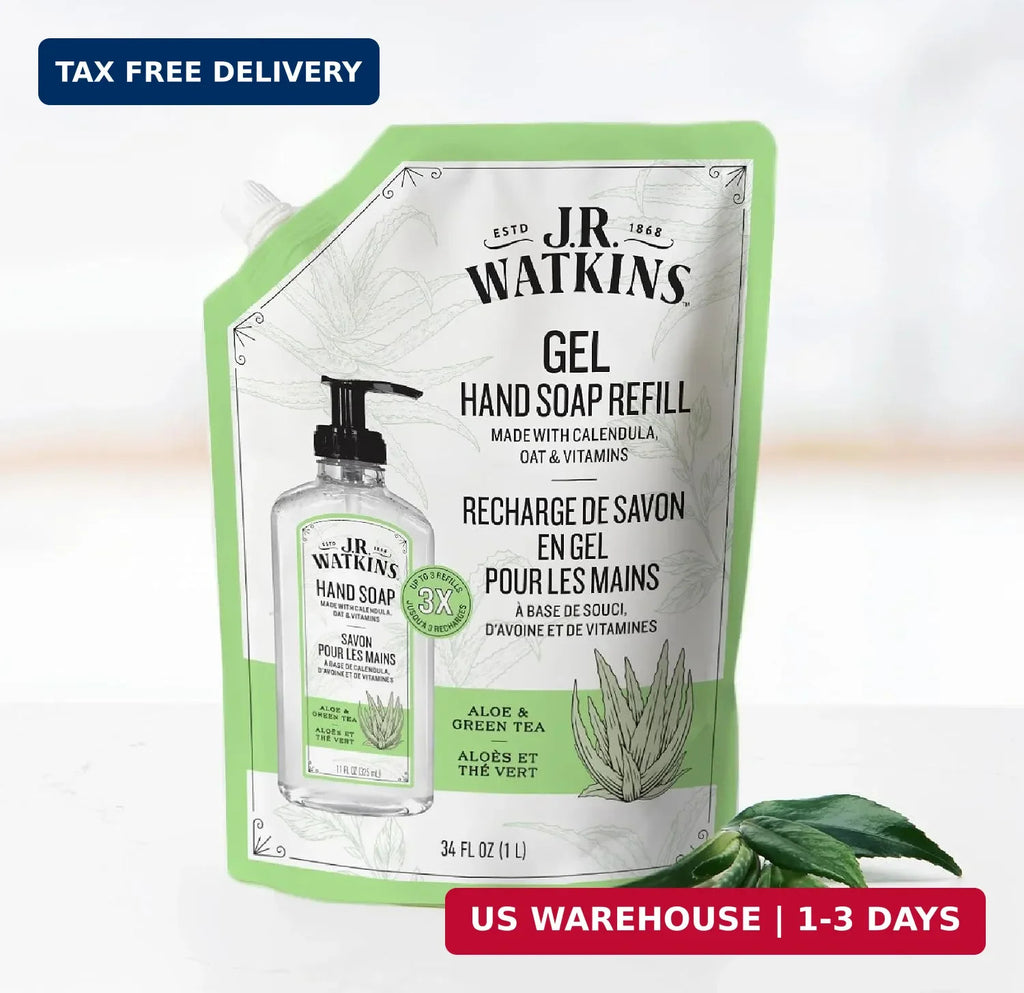 Aloe & Green Tea Hand Soap Refill Pack - Moisturizing, 34 Fl Oz, 2-Pack