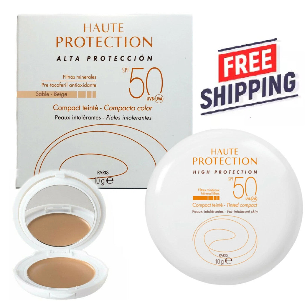 Avene SPF 50 Tinted Compact Sunscreen Sand Beige 10g Waterproof & Hypoallergenic