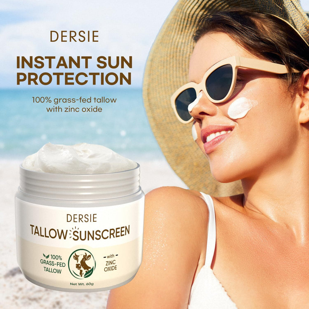 Natural Beef Tallow Sunscreen with Zinc Oxide - Skin Protection Balm