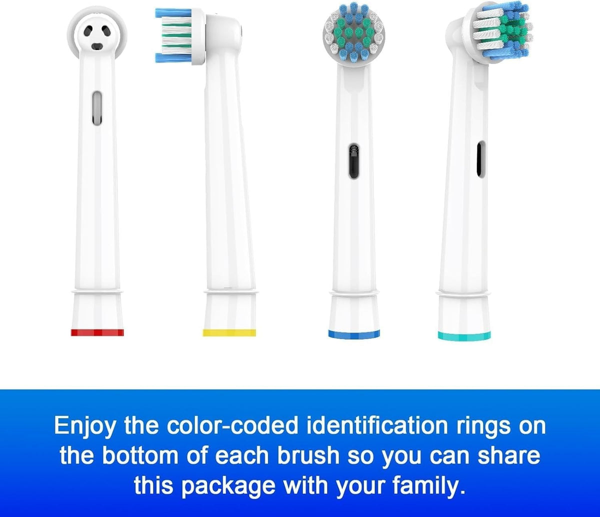 Replacement Toothbrush Heads 8 Pack for Oral B Electric Toothbrushes - Soft Bristles, Deep Cleaning
