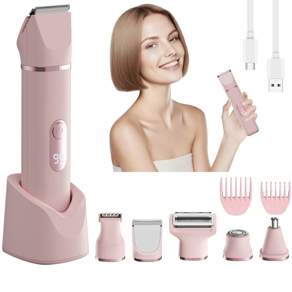 5-in-1 Women’s Electric Bikini Trimmer & Body Groomer Waterproof Hair Removal Tool