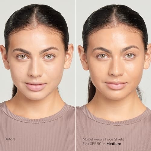 Broad Spectrum SPF 50 Face Shield - Mineral Sun Protection with Adaptive Color