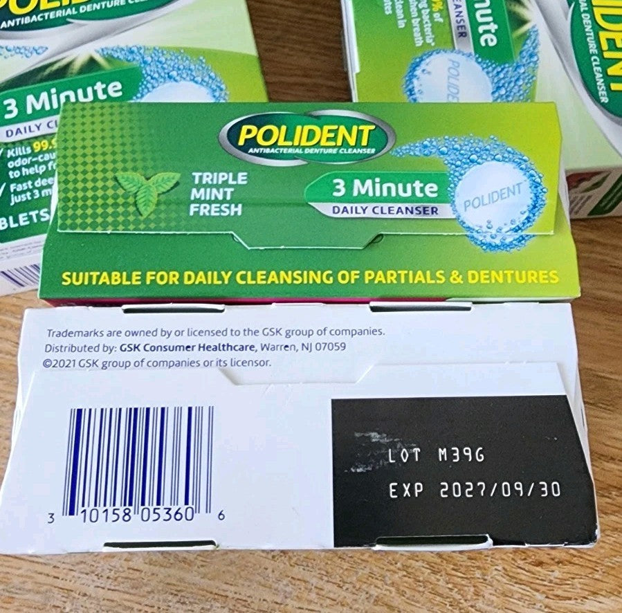 Denture Cleaning Tablets - 28 Count, Fast-Acting 3 Minute Cleanser