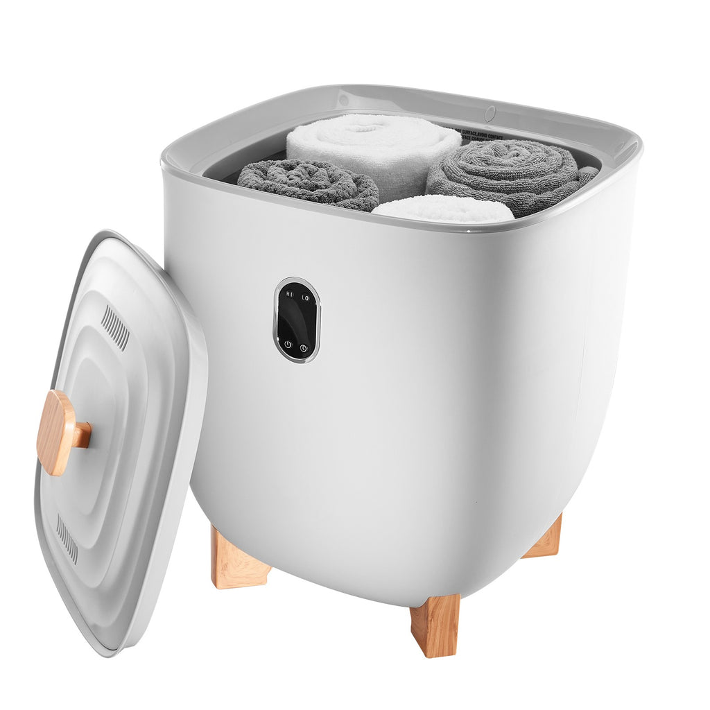 25L Towel Warmer Bucket with LED Timer & Temperature Control - Gray