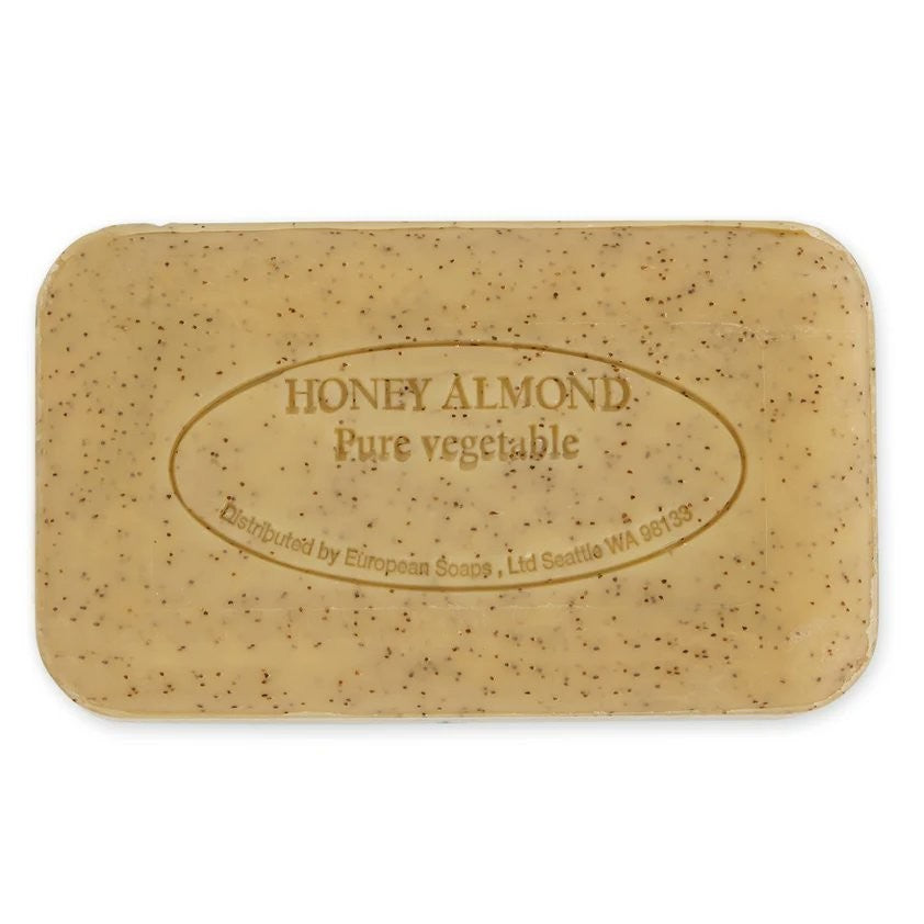 Honey Almond French Soap Bars with Shea Butter - Pack of 4, 250g