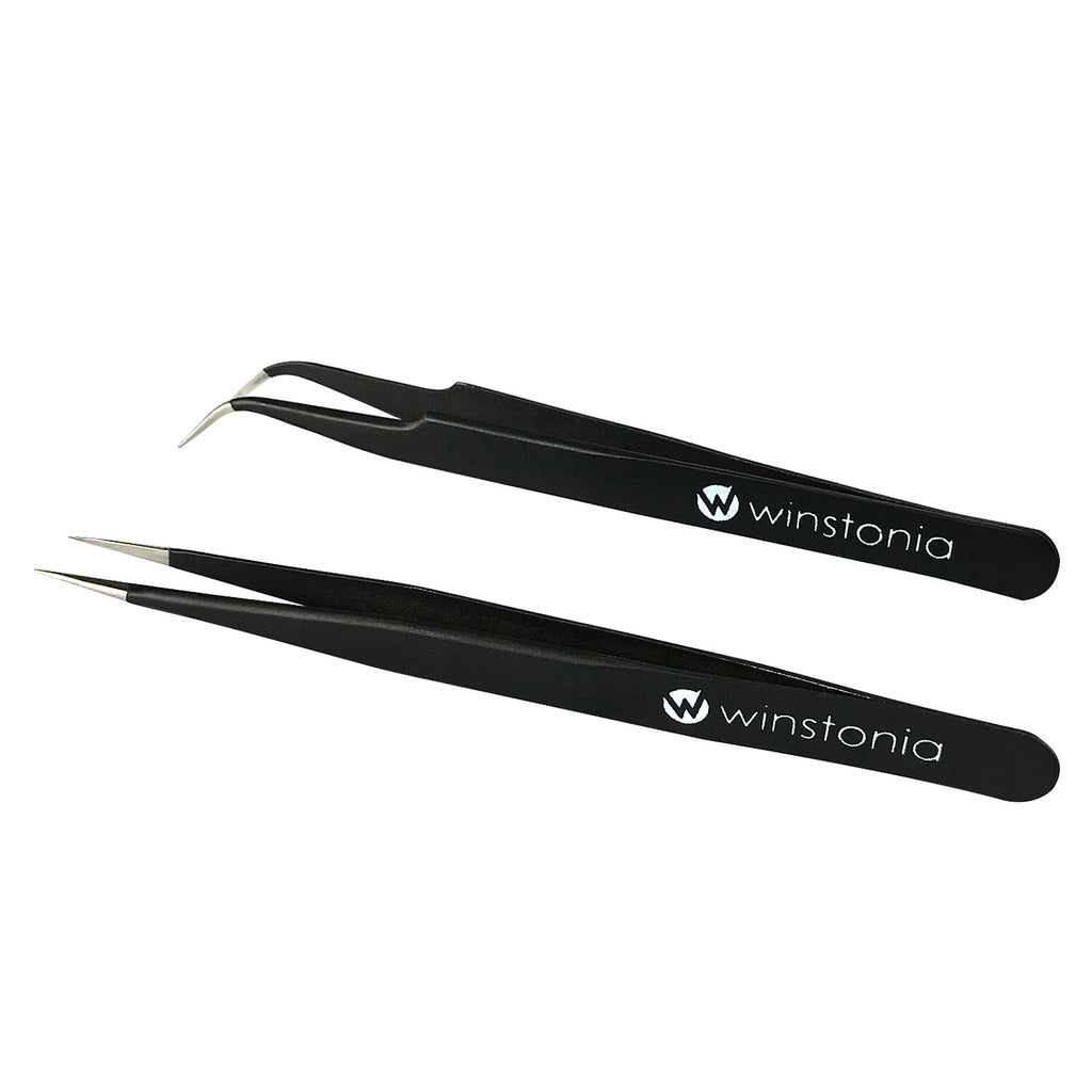 Professional Stainless Steel Tweezers Set for Manicure Eyebrows & Blackhead Removal
