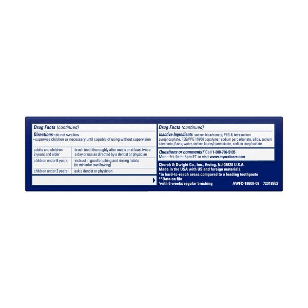 Arm & Hammer White Toothpaste Clean Mint 0.9 oz Pack of 6 - Anticavity Oral Care