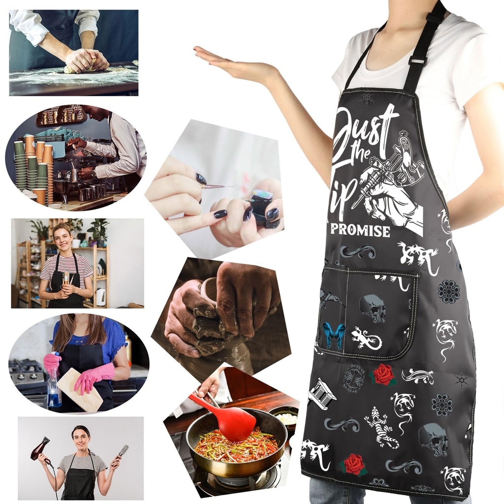 Eat Sleep Tattoo Repeat Apron - Funny Tattoo Artist Gift
