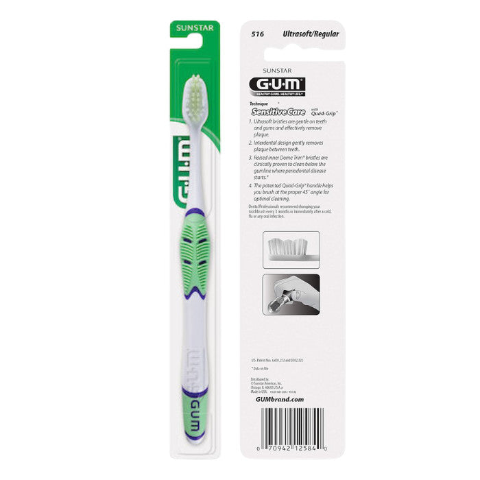 GUM Technique Sensitive Care Toothbrush 12 Pack Ultra Soft Bristles