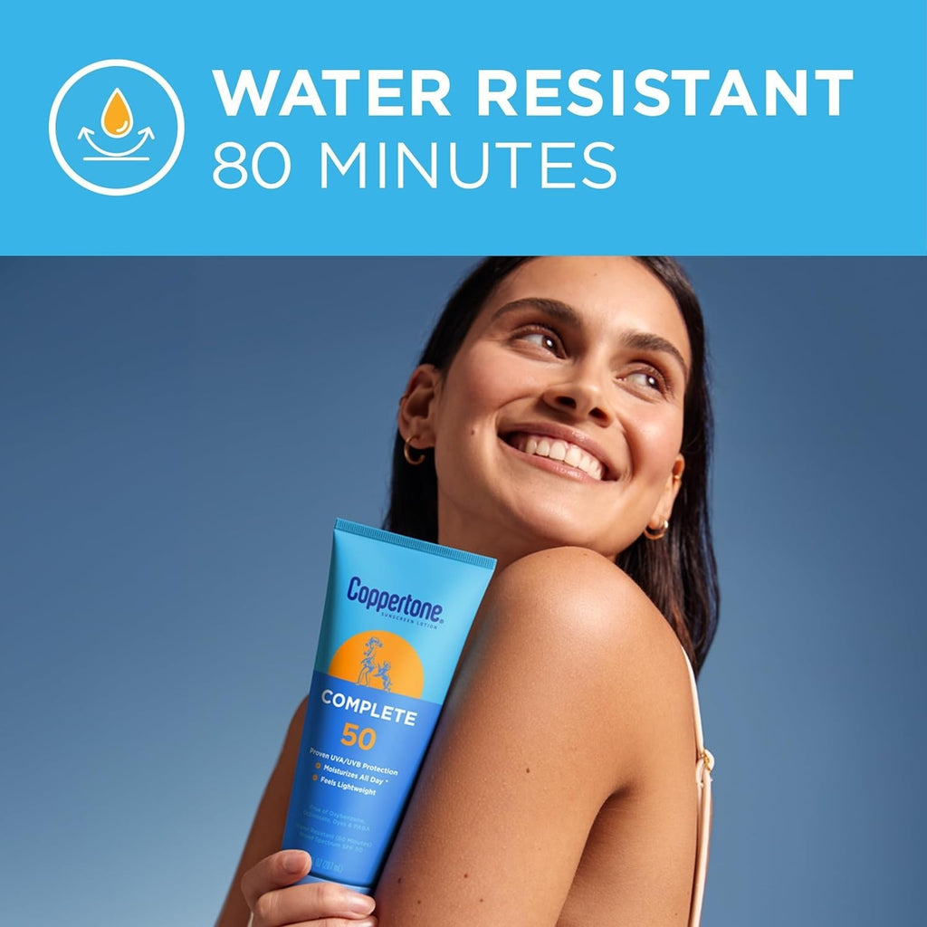 SPF 50 Sunscreen Lotion for Face & Body Water Resistant 7 oz