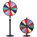 24-Inch Prize Wheel with 14 Customizable Slots & Dry Erase Markers - Floor Stand Spinning Game