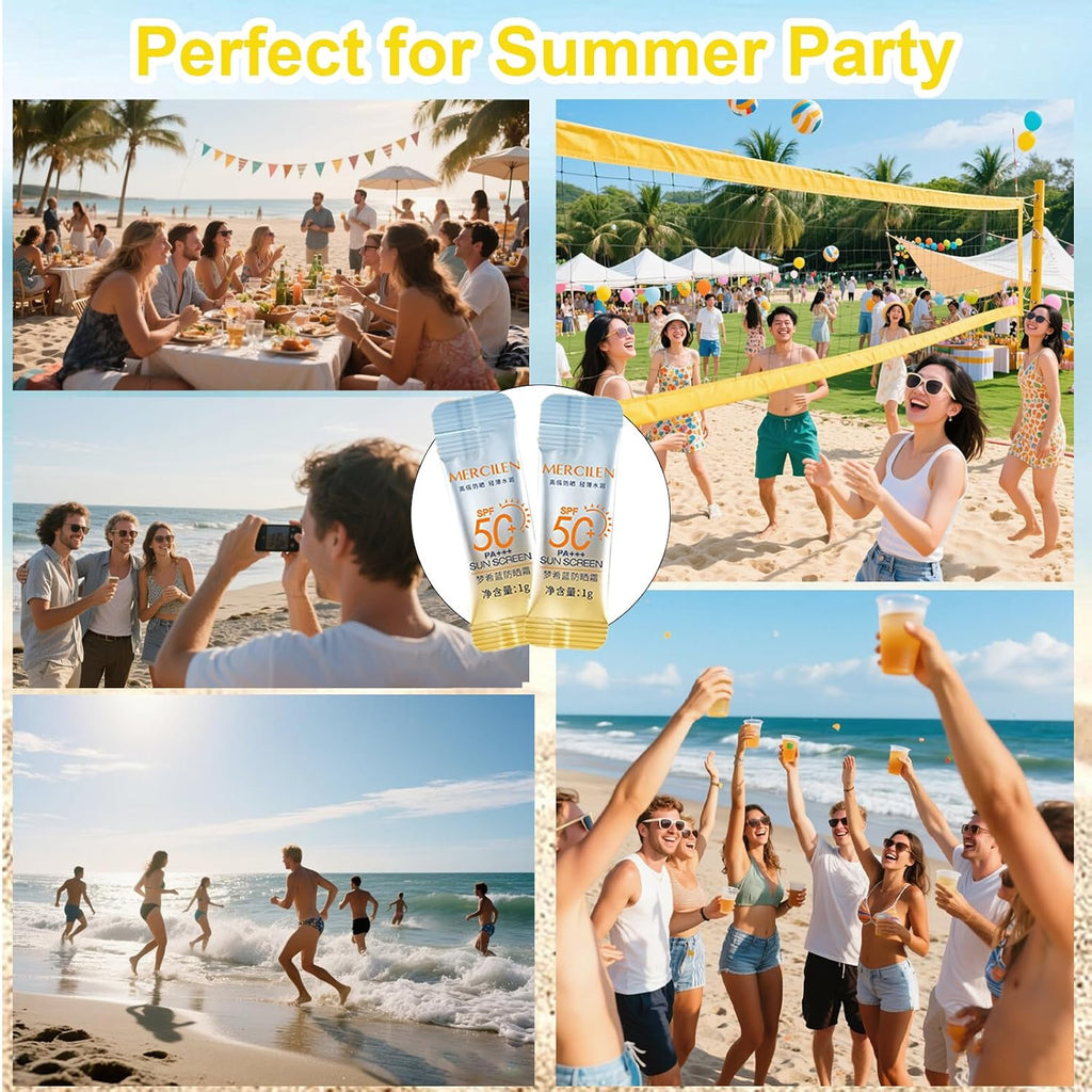 Mini SPF50+ Sunscreen Pack - Travel Size Face & Body Sun Protection