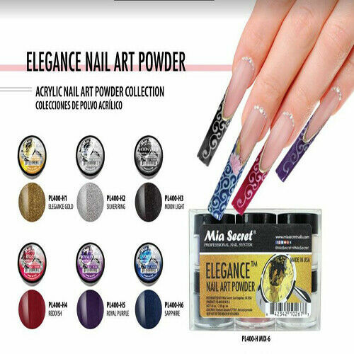 Nail Art Monomer & Powder Collection - 4oz & 6 Colors for Acrylic Nails