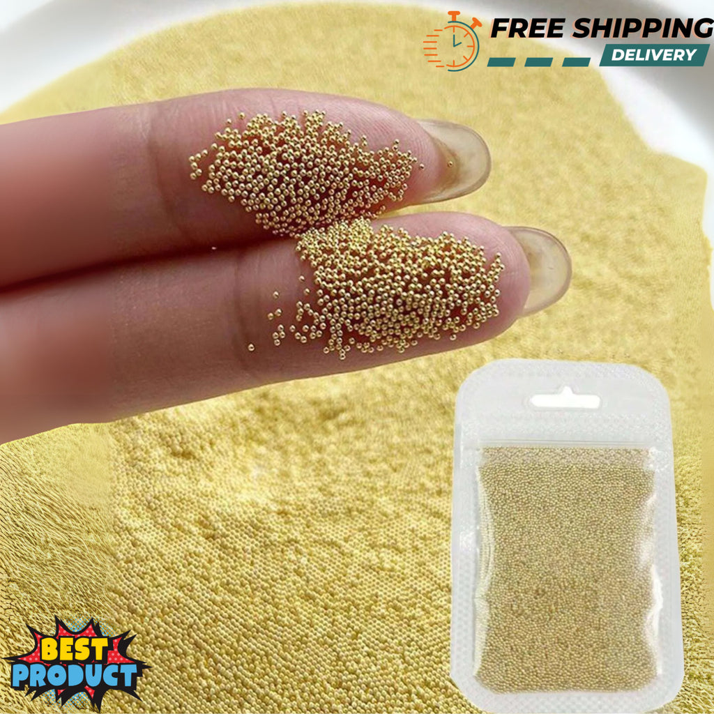 5000pcs Nail Caviar Beads for 3D Nail Art - Mini Nail Ball Charms, Multiple Colors