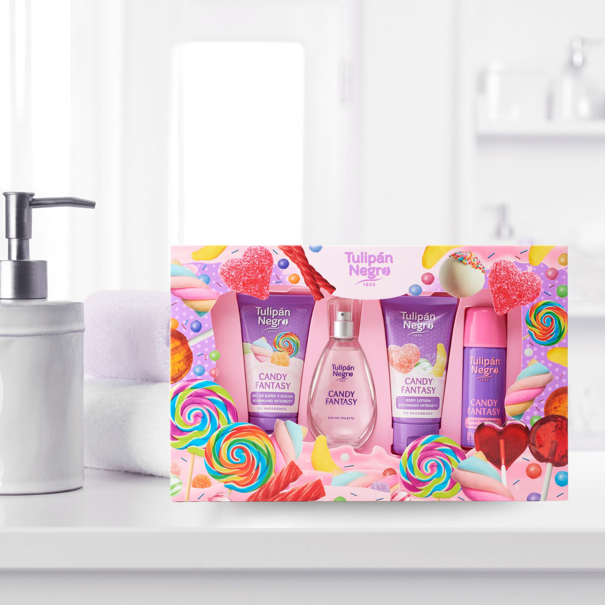 Candy Fantasy Gift Set with Shower Gel, Lotion, Cologne & Deodorant