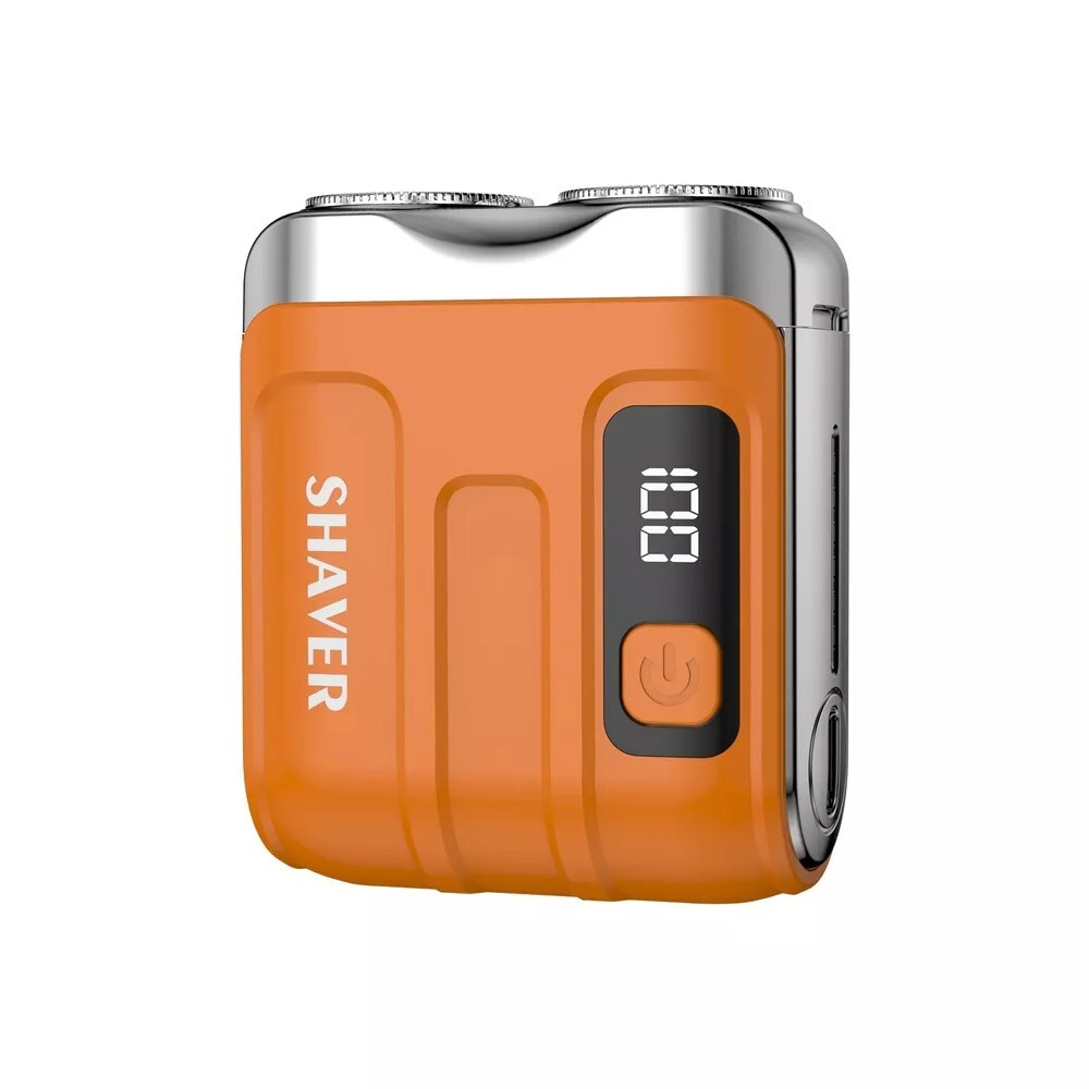 Men's Rechargeable Waterproof Mini Travel Rotary Electric Shaver