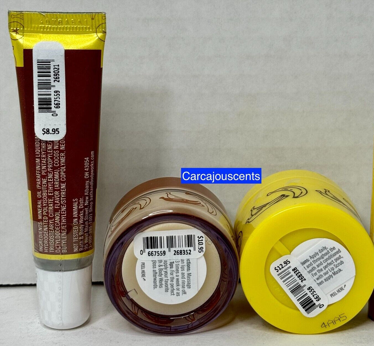 Bath & Body Works Banana Bananza Lip Gift Set with Scrub Mask & Gloss