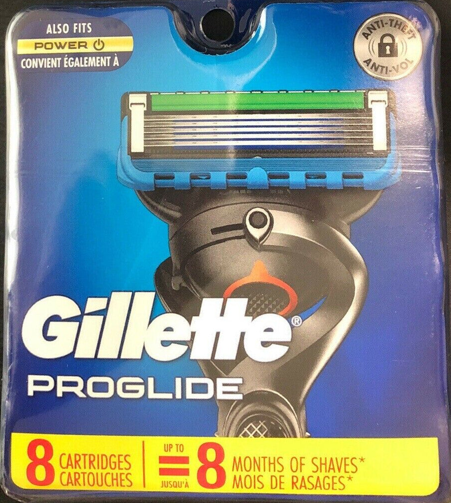 Gillette ProGlide Razor Cartridges - Fits All ProGlide, Fusion & Power, 8 Count