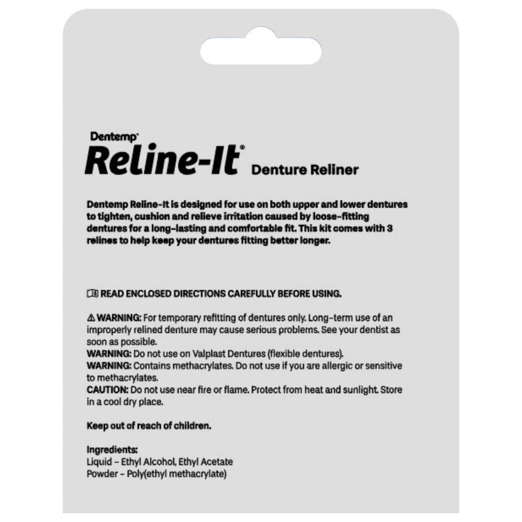 Denture Reline Kit - Advanced Formula Denture Repair & Relining Set