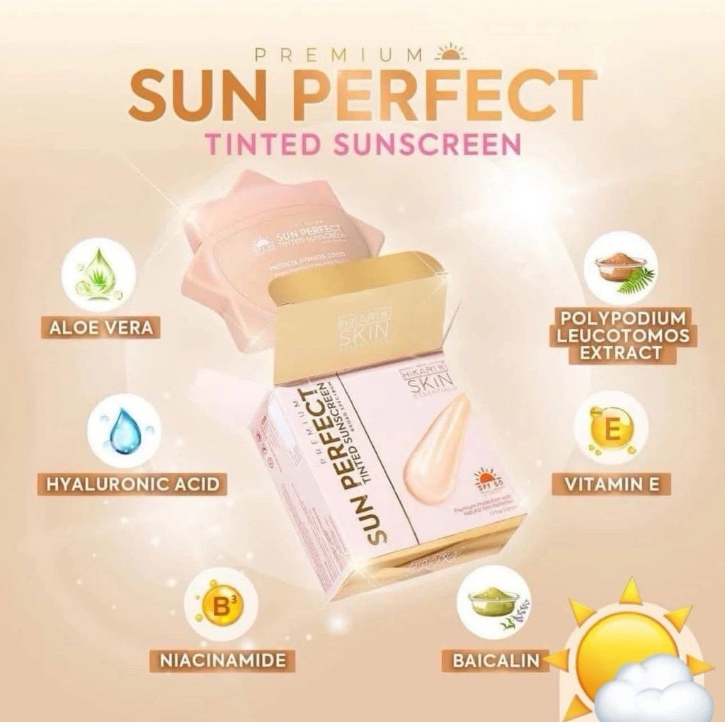 Hikari Skin Essentials SPF 50 Tinted Sunscreen with Skin-Loving Ingredients - 50ml
