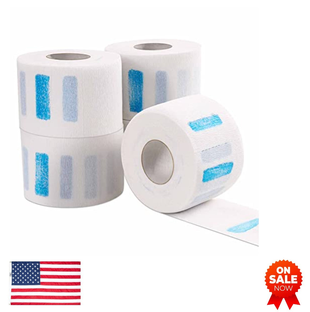 Disposable Neck Strips 5 Rolls 500 Count for Hair Salons and Barbershops