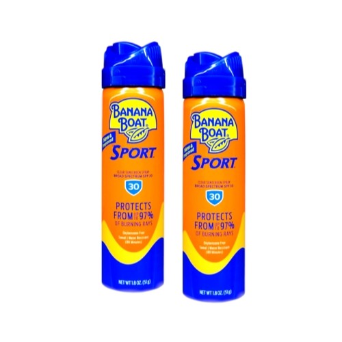 SPF 30 Spray Sunscreen 2 Pack - Water-Resistant Cooling Sun Protection