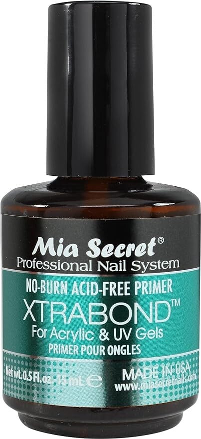 Nail Primer No-Burn Acid-Free 1/2 oz - Better Adhesion for Nails